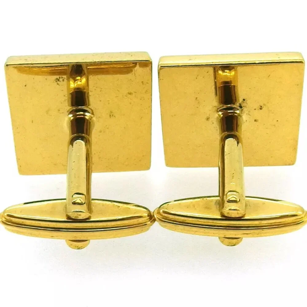 dunhill cuff d mark Gold Hardware Authentic used